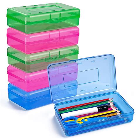 small plastic pencil box